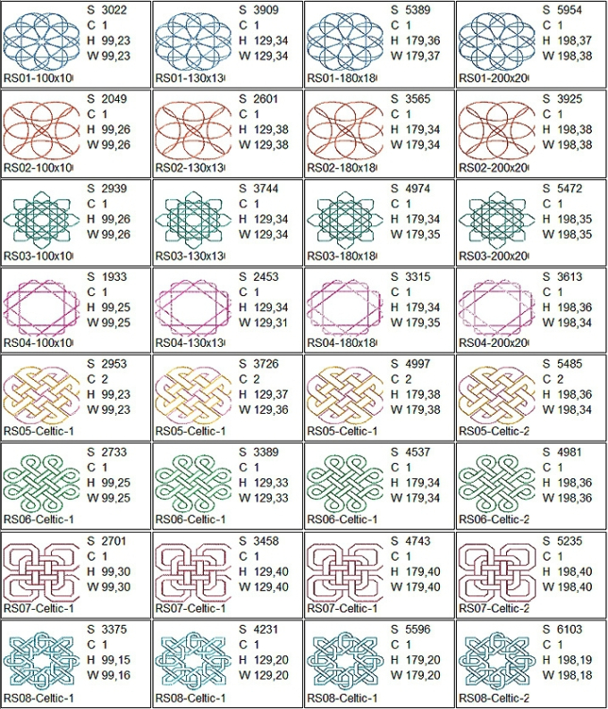 Stickdatei Rock Queen Quilt-Muster