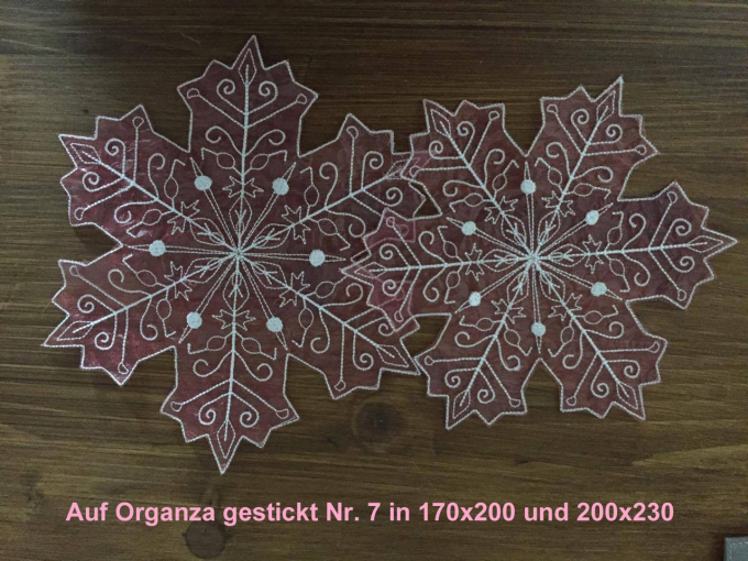 Stickdatei Rock Queen Schneeflocken 2