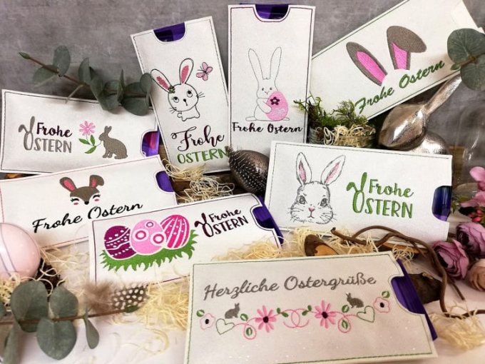 Stickdatei Rock Queen Schokohüllen Ostern