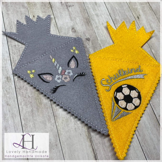 Fichier modèle broderie Écolier Rock Queen