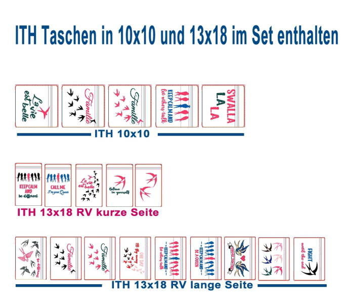 Stickdatei Rock Queen Schwalben