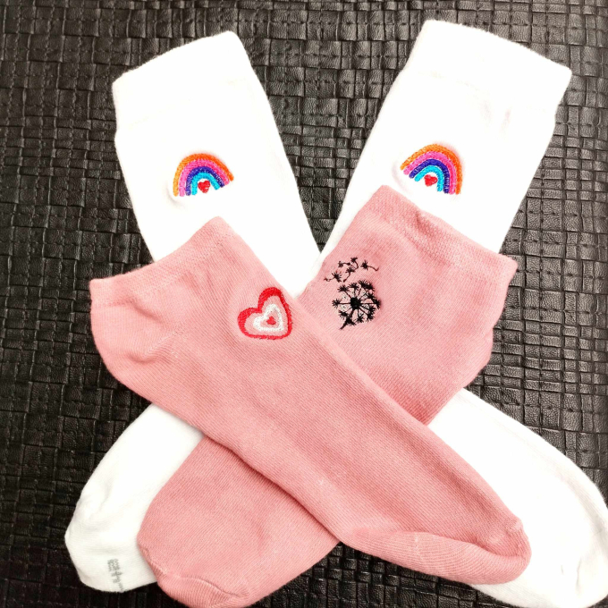 Stickdatei Rock Queen Socken-Motive, german