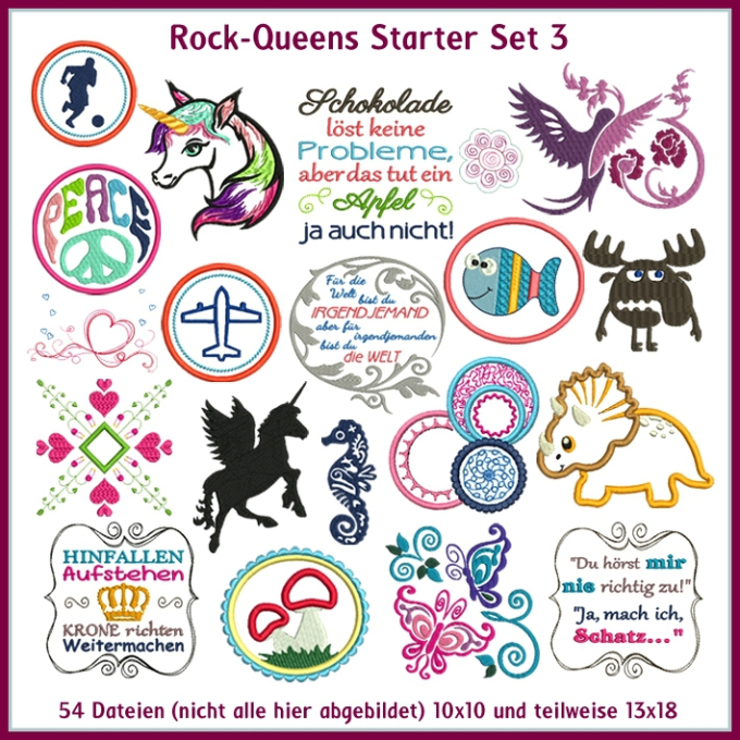 Stickdatei Rock Queen Starter Set 3