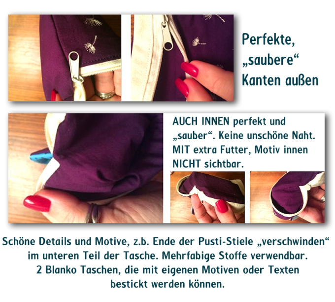 Stickdatei Rock Queen Taschen-Set 2