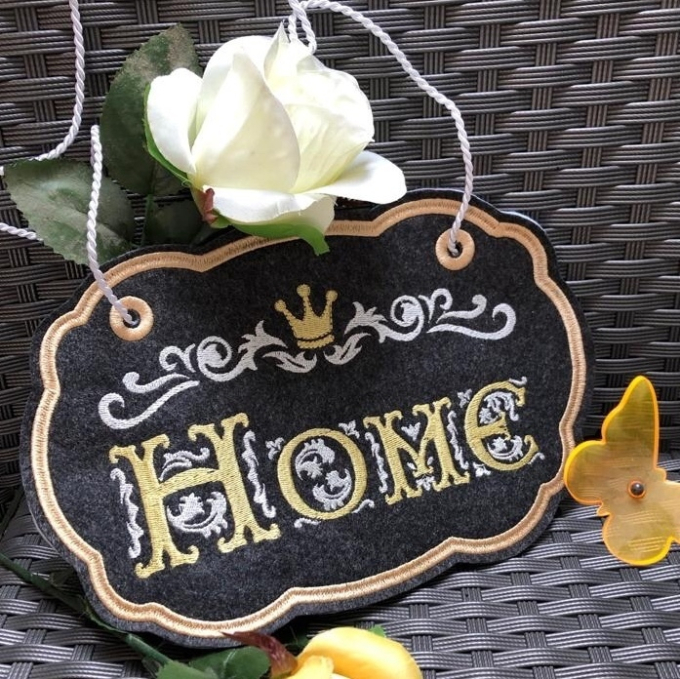 Stickdatei Rock Queen Vintage Letter