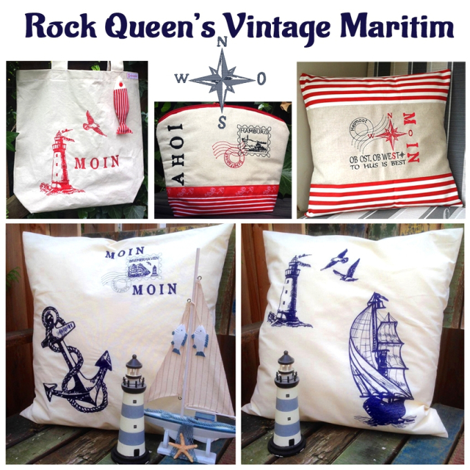 Stickdatei Rock Queen Vintage Maritim