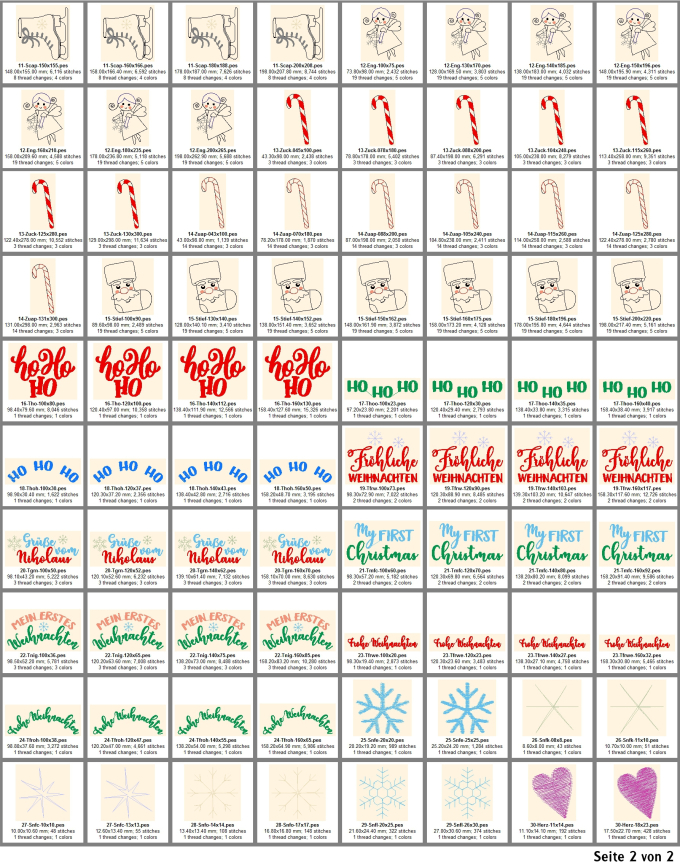Stickdatei Rock Queen W23 Advent Applis