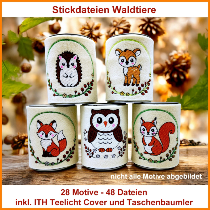Stickdatei Rock Queen Waldtierset, german