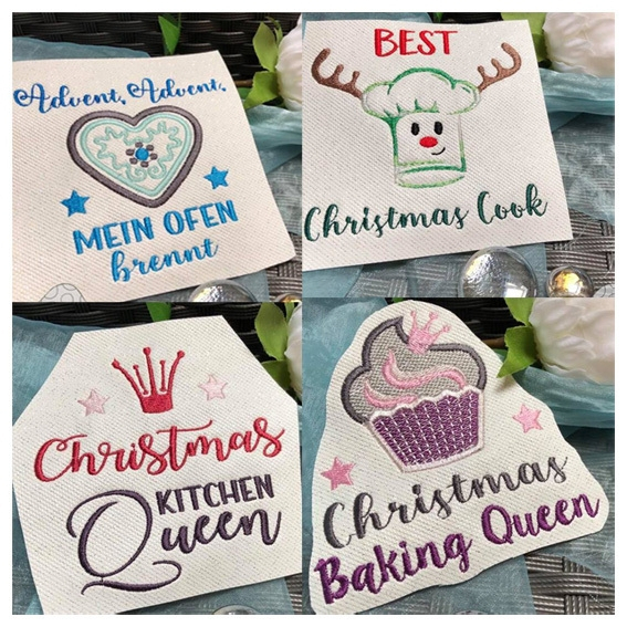 Stickdatei Rock Queen Weihnachtsküche