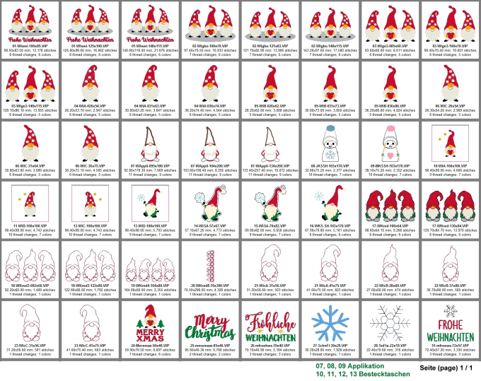 Stickdatei Rock Queen Wichtel