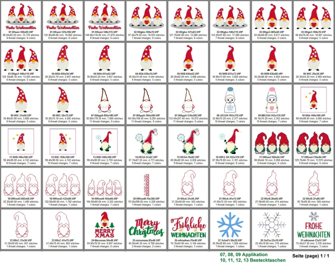 Stickdatei Rock Queen Wichtel