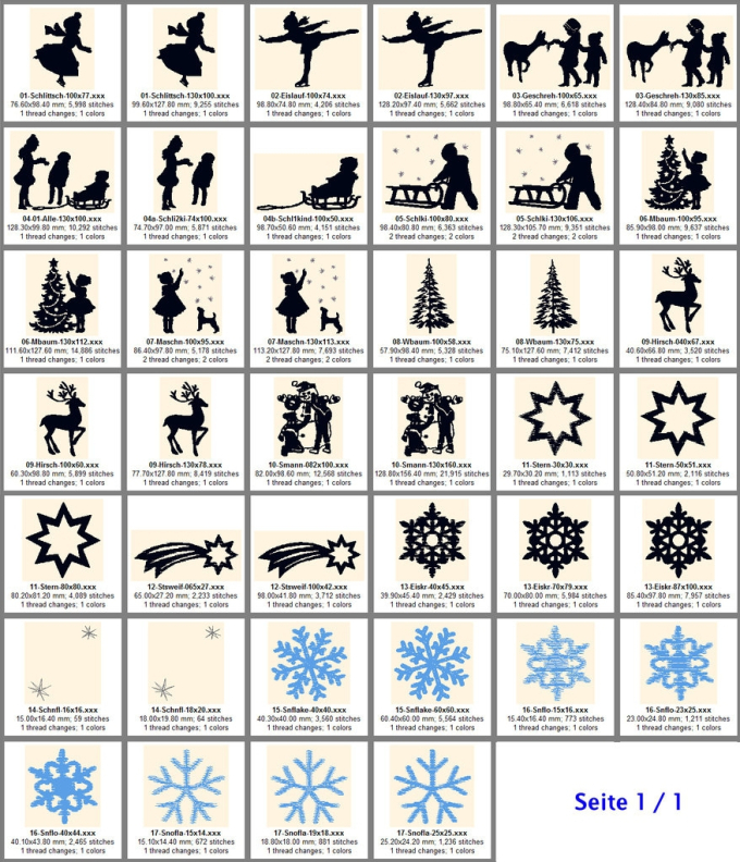 Stickdatei Rock Queen Winter Kids
