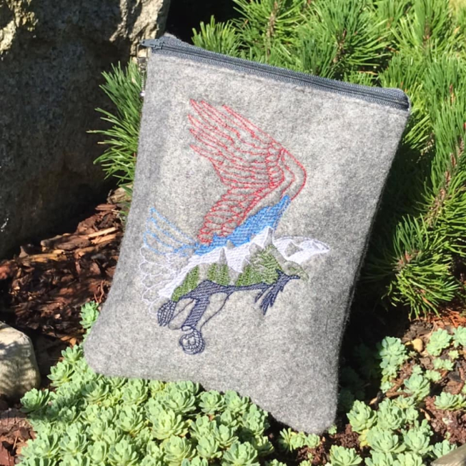 Borduurbestand Stickzebra adelaar, Duits
