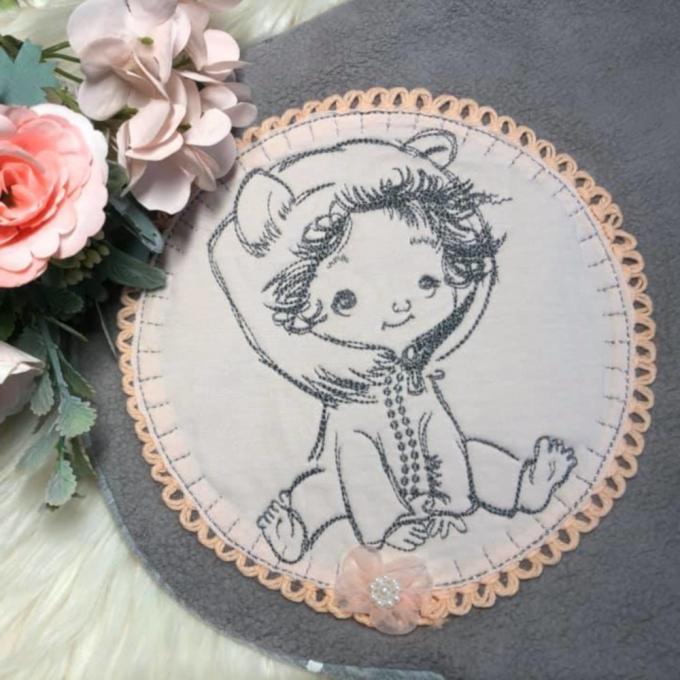 Stickdatei Stickzebra Baby Set, duits