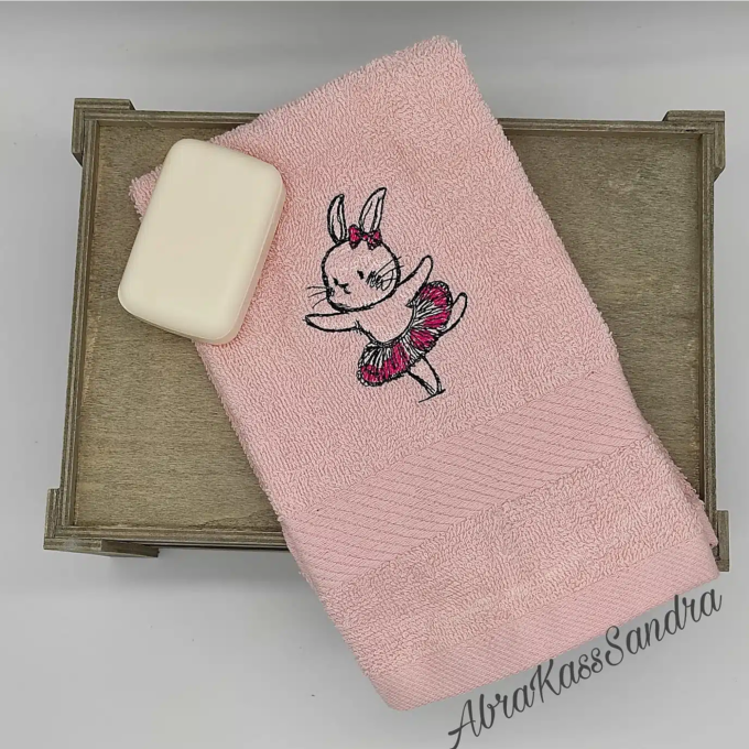 Borduurbestand Stickzebra Ballerina Häschen, Duits
