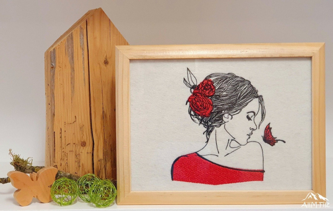 Borduurbestand Stickzebra Doodle Frau Isabella, Duits