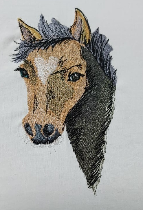 Borduurbestand Stickzebra Fohlen, Duits