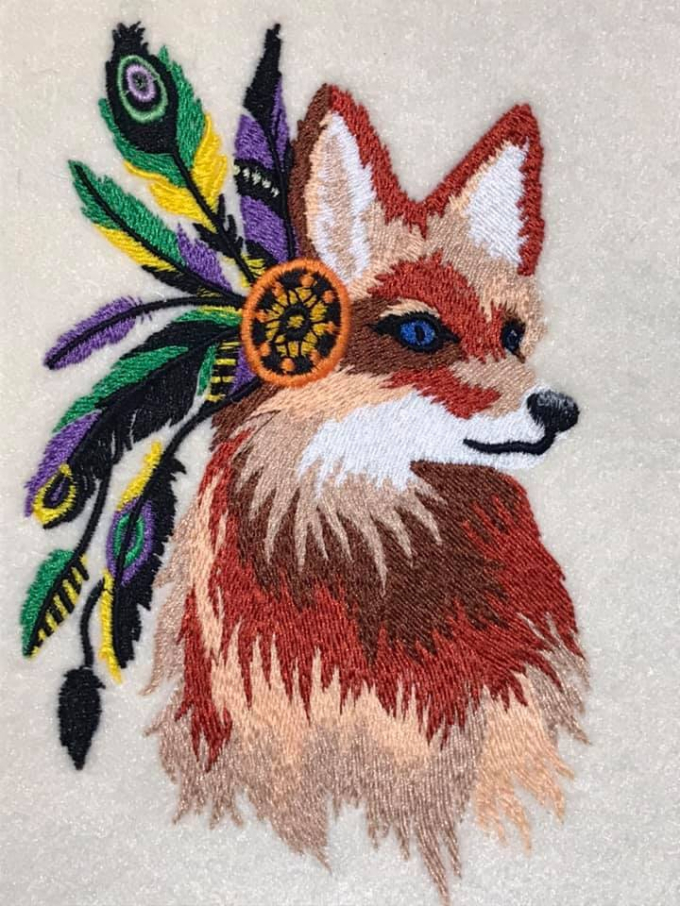 Stickdatei Stickzebra Fuchs