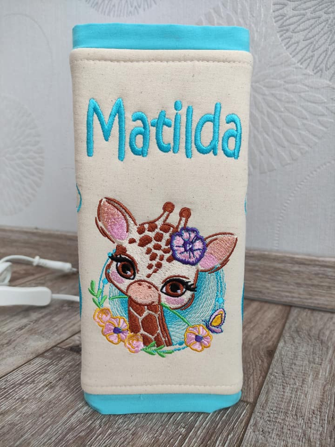 Borduurbestand  Stickzebra giraf 