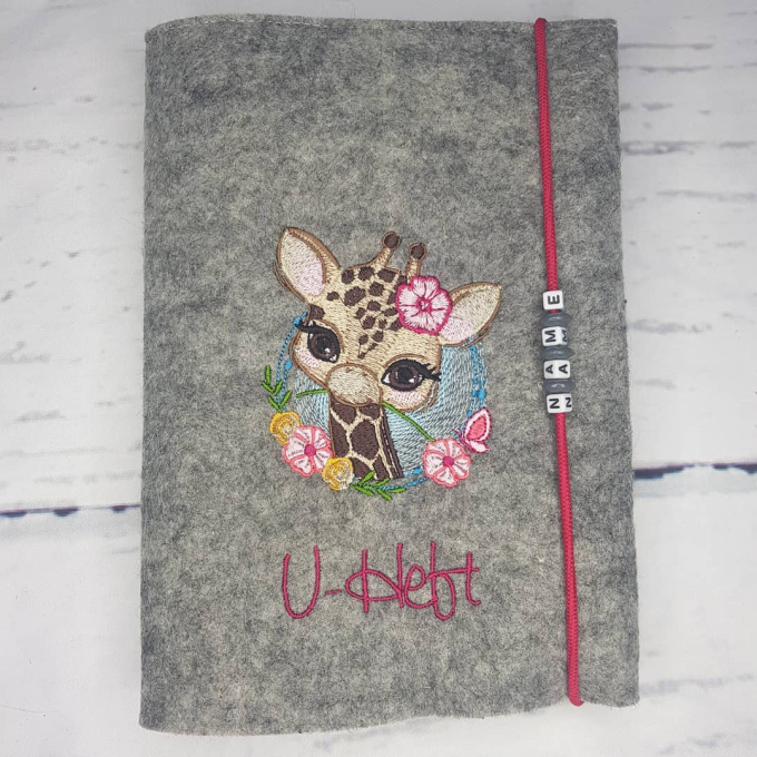 Borduurbestand  Stickzebra giraf 