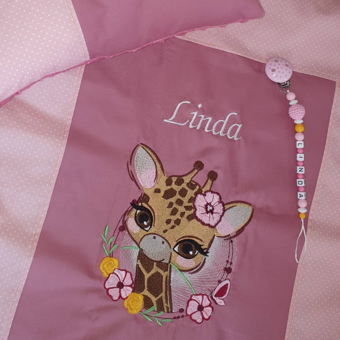 Borduurbestand  Stickzebra giraf 