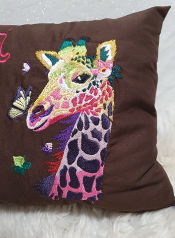 Borduurbestand Stickzebra giraf Safari, Duits