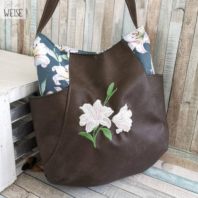 Borduurbestand Stickzebra Lilie, Duits