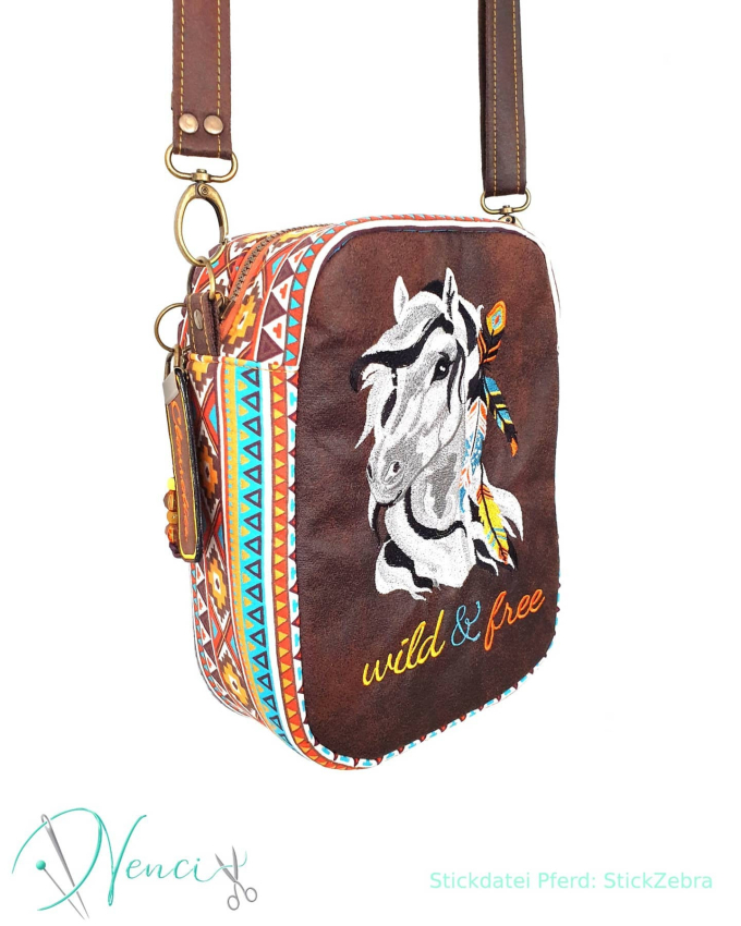 Borduurbestand Stickzebra Pferd Boho, Duits