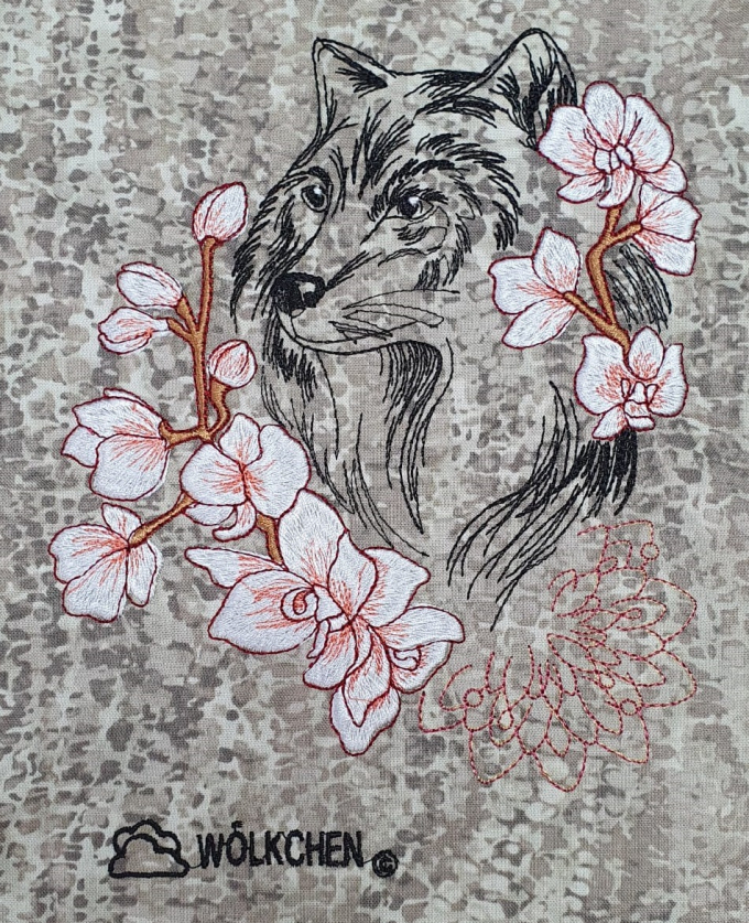 Borduurbestand Stickzebra Wolf Doodle, Duits