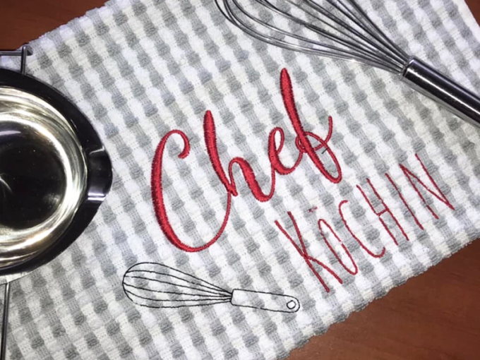 Fichier modèle broderie Chef cuisinier Stickzeit