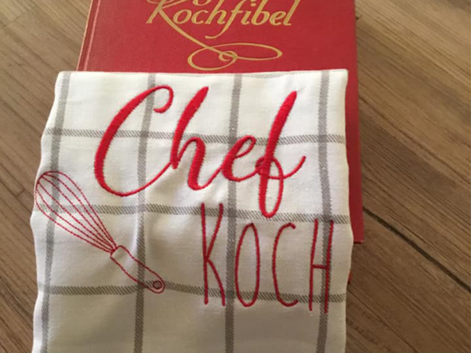 Fichier modèle broderie Chef cuisinier Stickzeit
