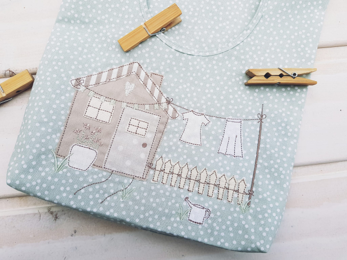 Fichier modèle broderie Petite maison Stickzeit