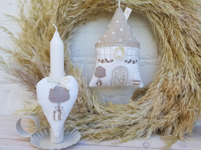 Fichier modèle broderie Petite maison 3D Stickzeit
