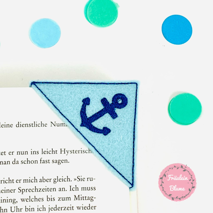 Fichier modèle broderie Marque-page Stickzeit