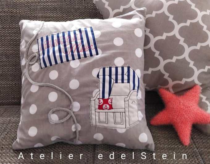 Fichier modèle broderie Bord de mer chic Stickzeit
