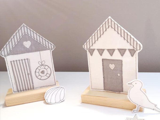 Fichier modèle broderie Maison à la plage Stickzeit