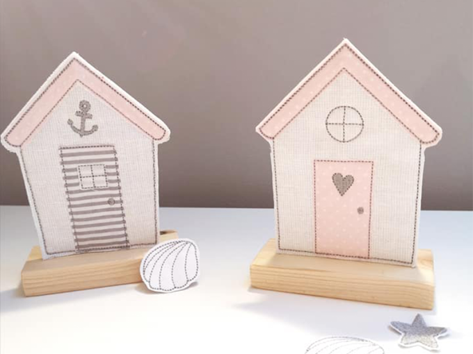 Fichier modèle broderie Maison à la plage Stickzeit