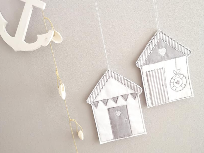 Fichier modèle broderie Maison à la plage Stickzeit