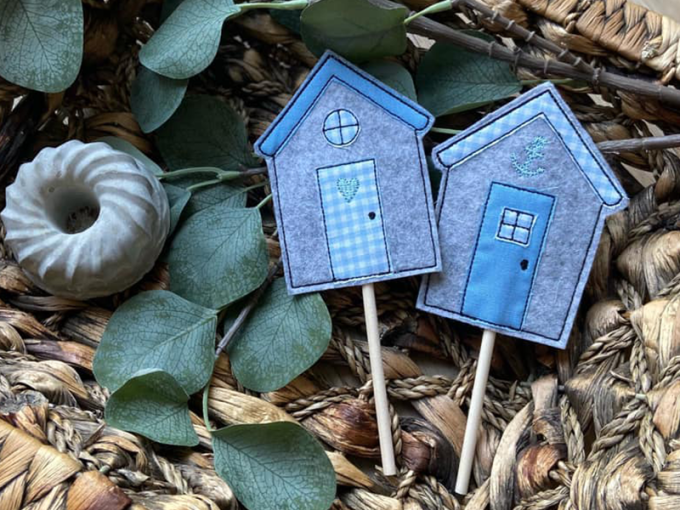 Fichier modèle broderie Maison à la plage Stickzeit
