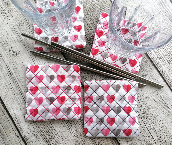 Fichier modèle broderie Sous-verres Stickzeit