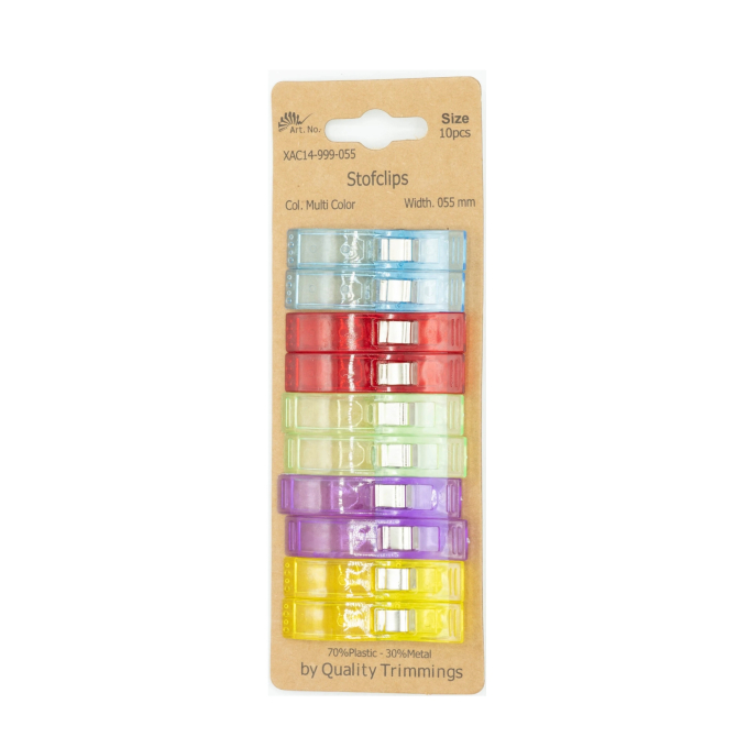 Stofclips large 5,5 cm, veelkleurig