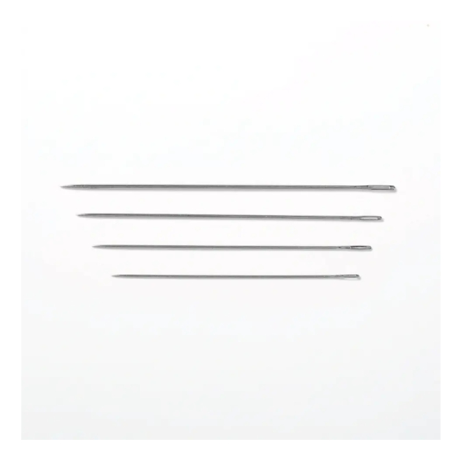 10 Aiguilles à repriser longues Prym N°3-9, couleur argent