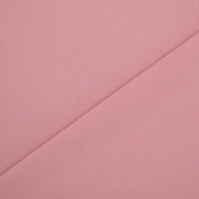 Tissu coton sergé twill stretch doux Peach Touch, vieux rose