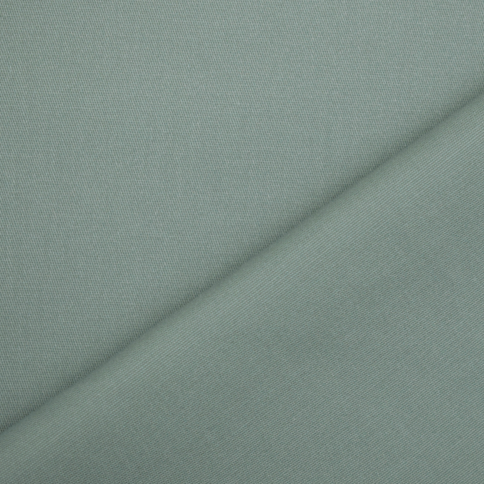 Tissu coton sergé twill stretch doux Peach Touch, vert pâle