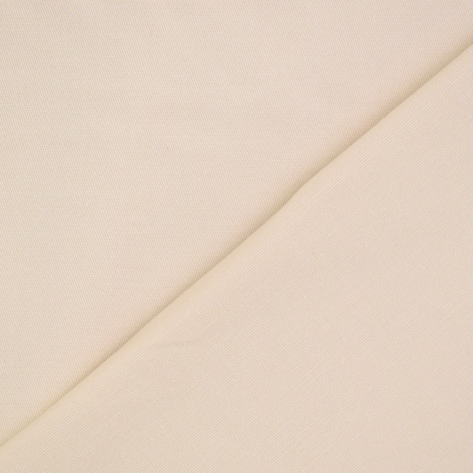 Tissu coton sergé twill stretch doux Peach Touch, crème