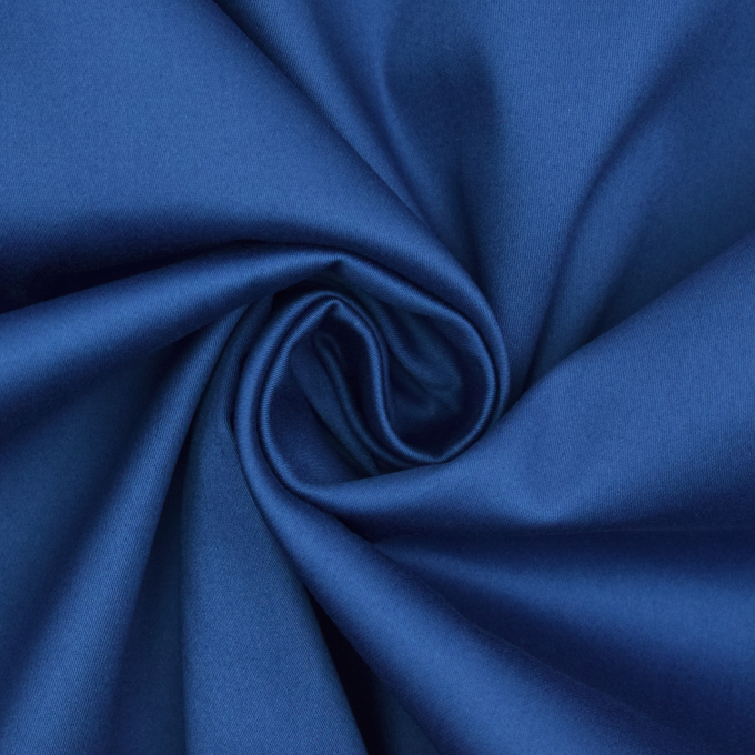 Tissu satin de coton stretch, bleu royal