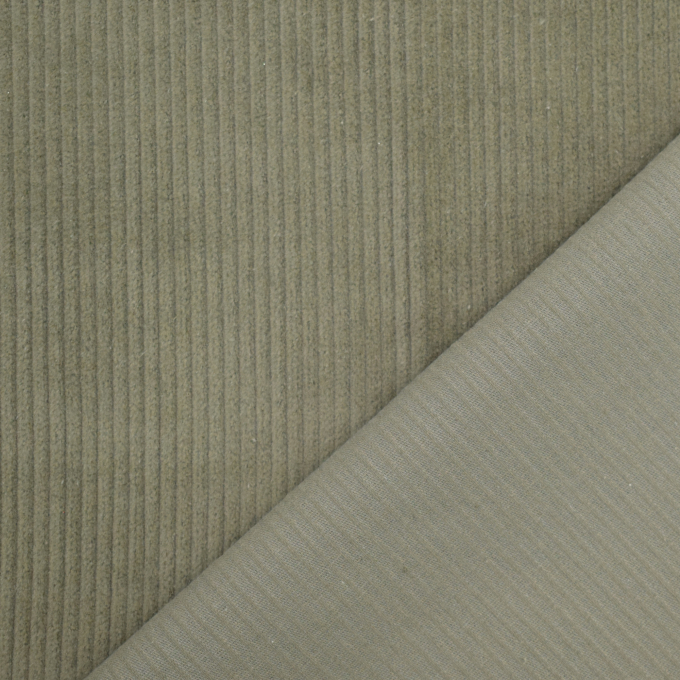 Tissu velours côtelé stretch Susi, kaki