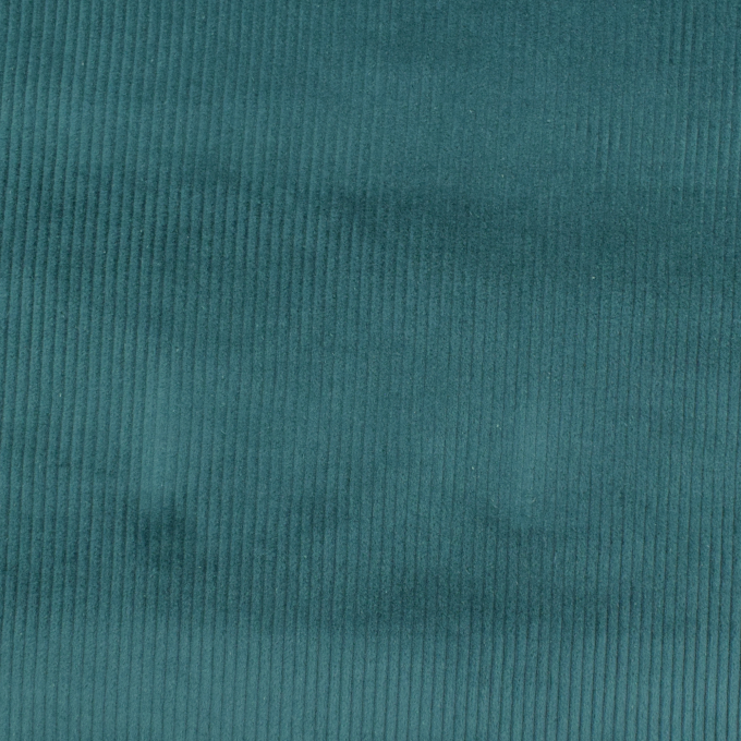 Tissu velours côtelé stretch Susi, bleu pétrole