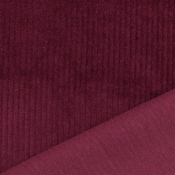 Tissu velours côtelé stretch Susi, prune