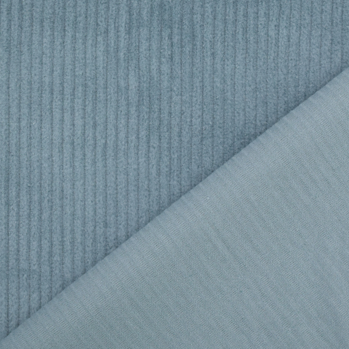 Stretch brede corduroy Susi, rookblauw